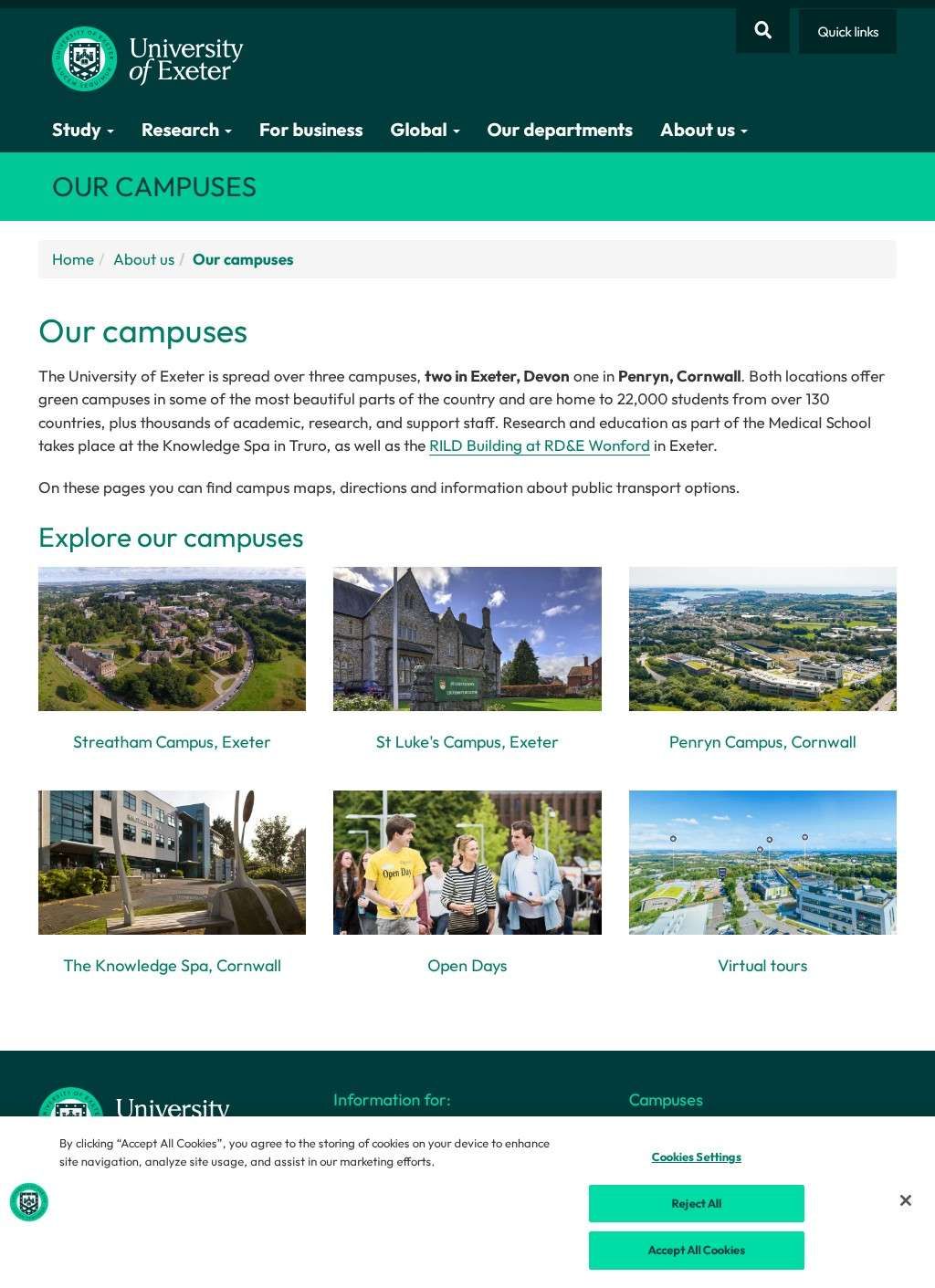 University of Exeter - Penryn Campus