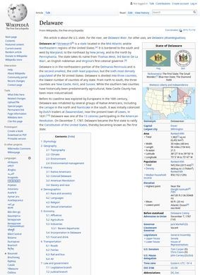 Wikipedia: Delaware