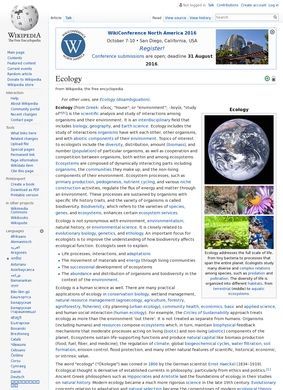 Ecology - Wikipedia