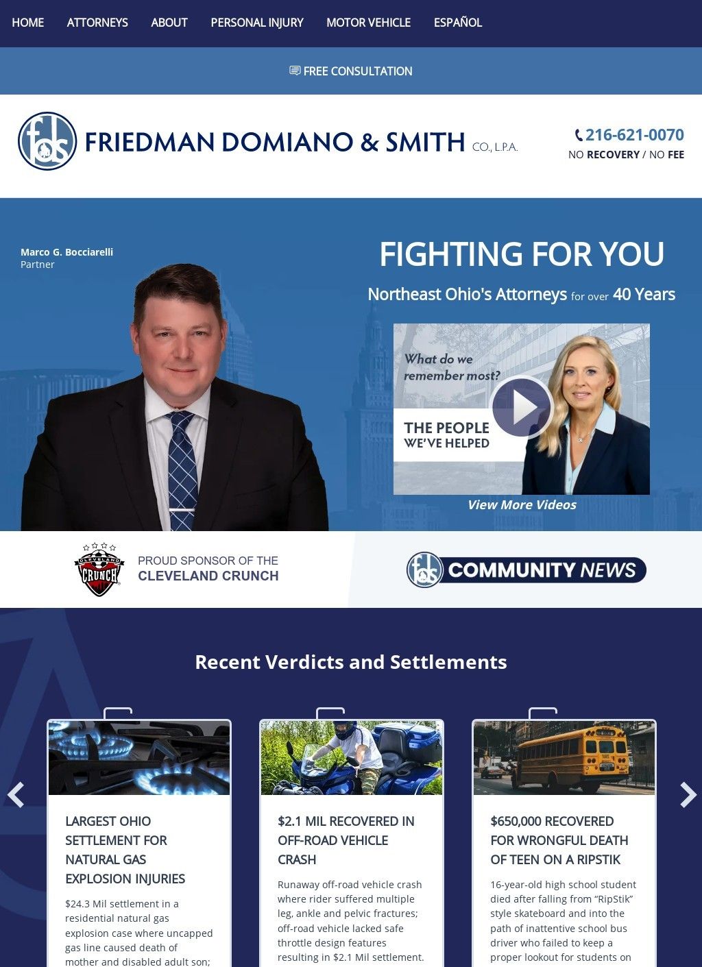 Friedman, Domiano & Smith | Cleveland Personal Injury Lawyers