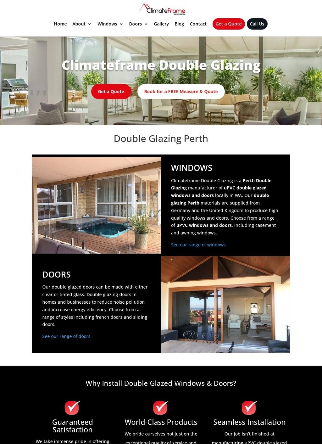 Climateframe Double Glazing Perth