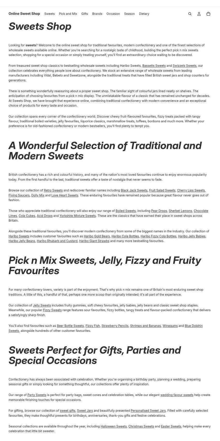 Sweets Shop UK