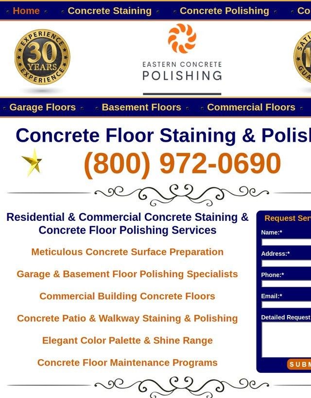 Concrete Floor Staining & Polishing