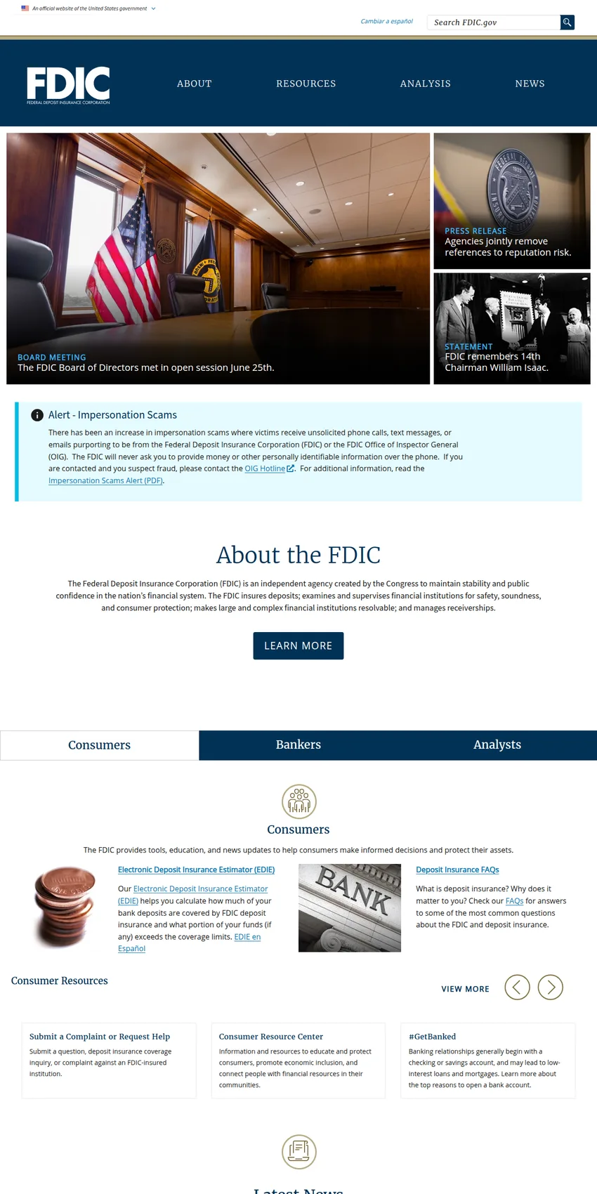FDIC (Federal Deposit Insurance Corporation)