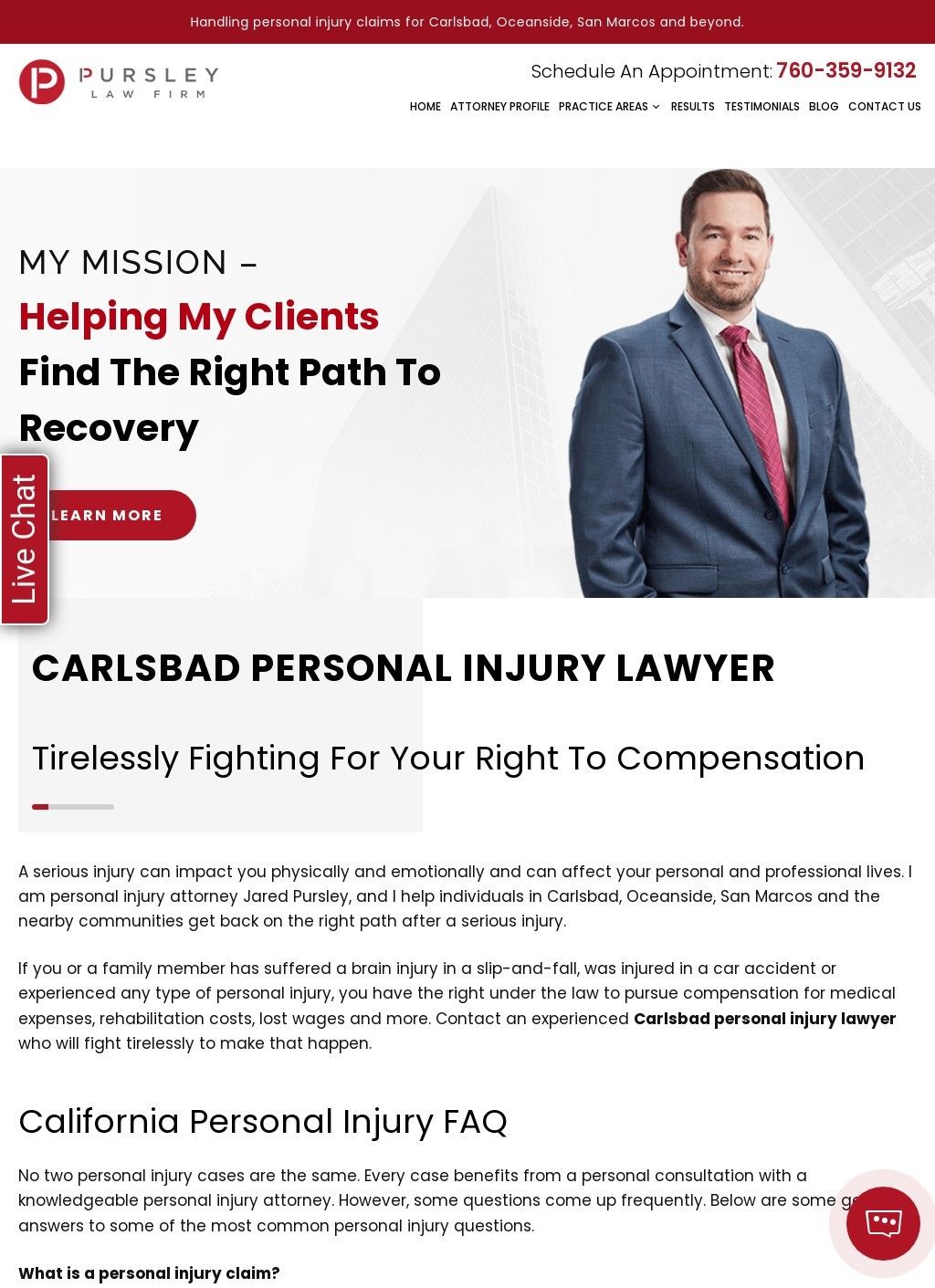 Carlsbad Personal Injury Lawyer