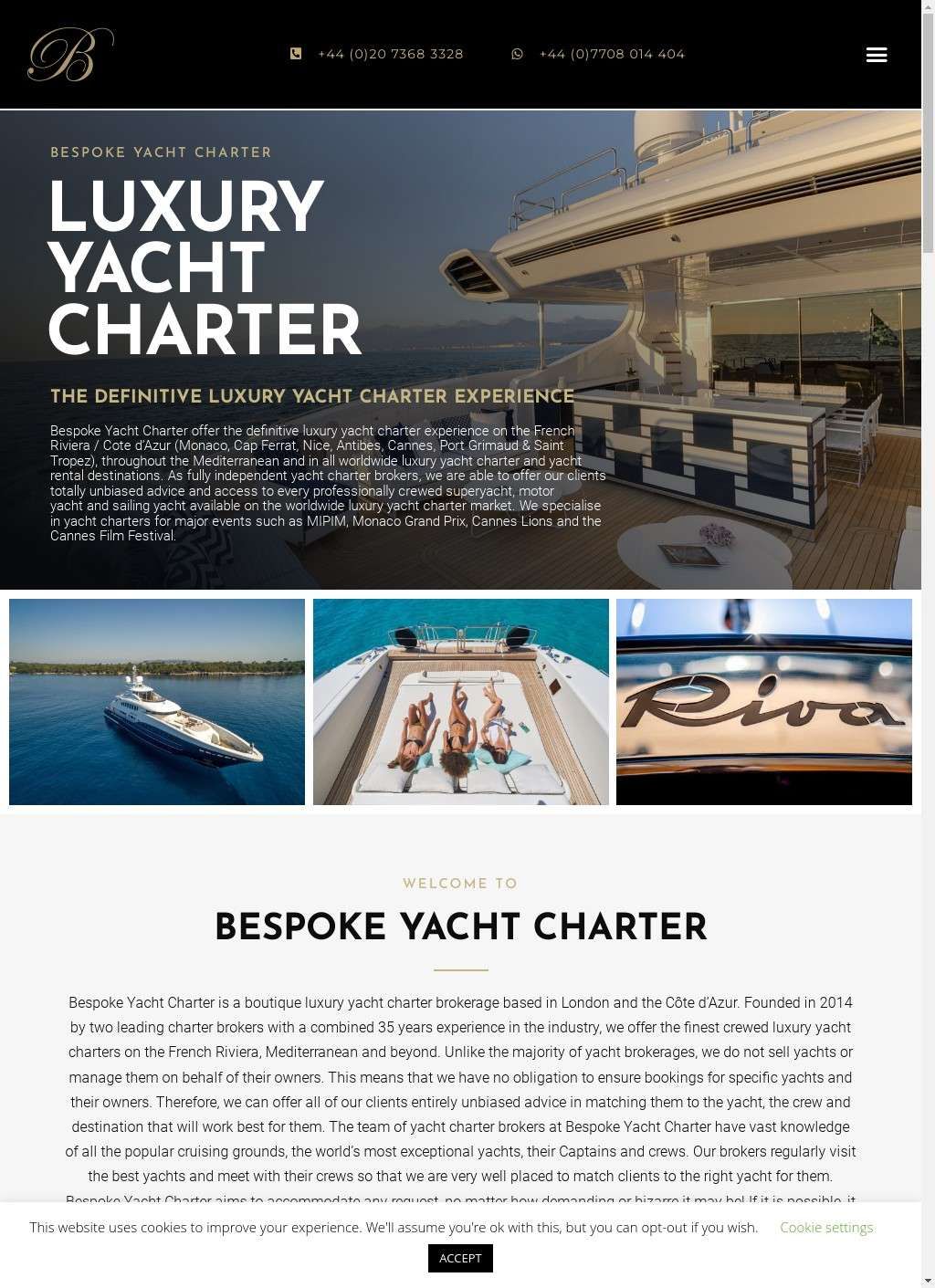 Bespoke Yacht Charter France