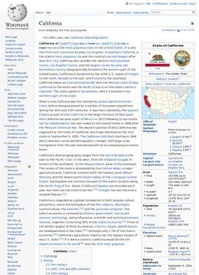 Wikipedia: California