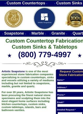 Artistic Soapstone: Custom Countertops & Sinks