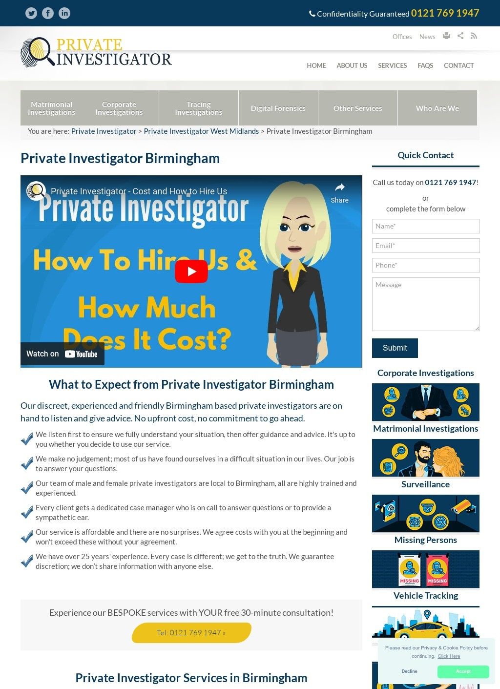 Private Investigator Birmingham