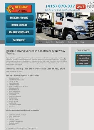 Towing Service in San Rafael by Newway Towing