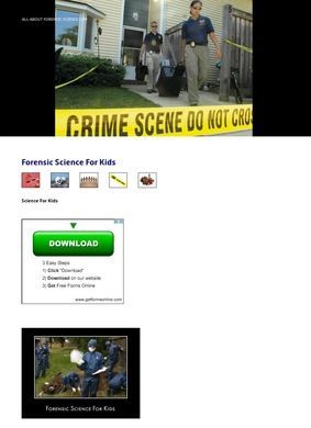 All-About-Forensic-Science.com: Kids