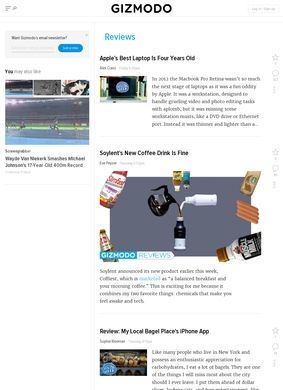 Gizmodo: Reviews