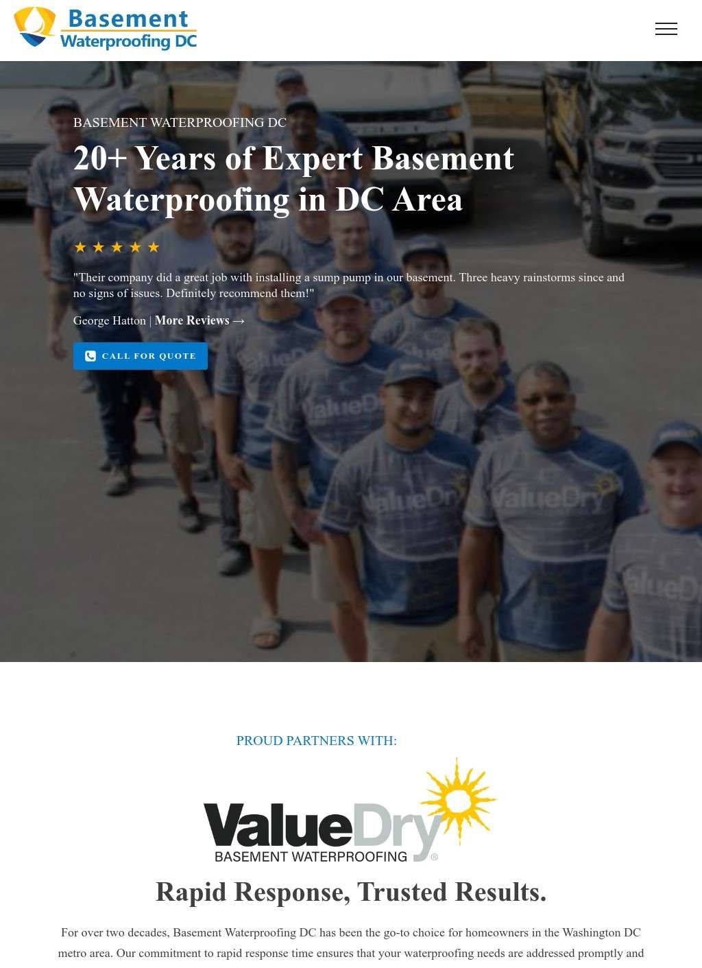 Basement Waterproofing DC