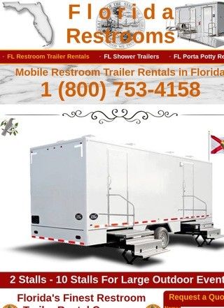 Affordable Wedding Restroom Trailer Rentals