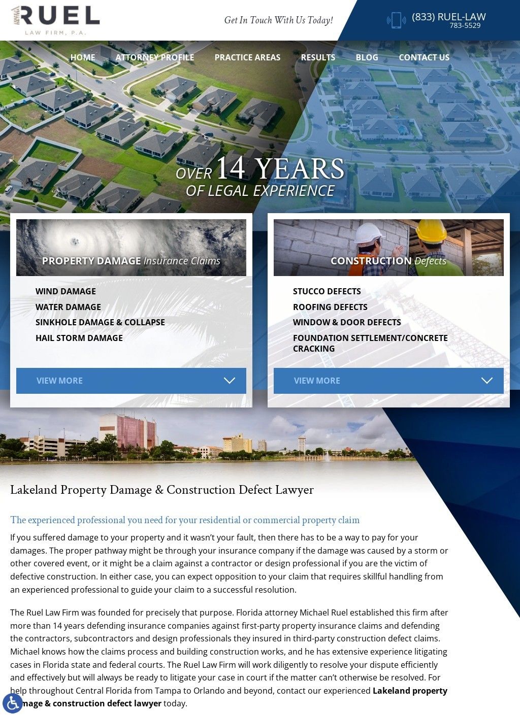 Lakeland Property Damage & Construction Defect Lawyer