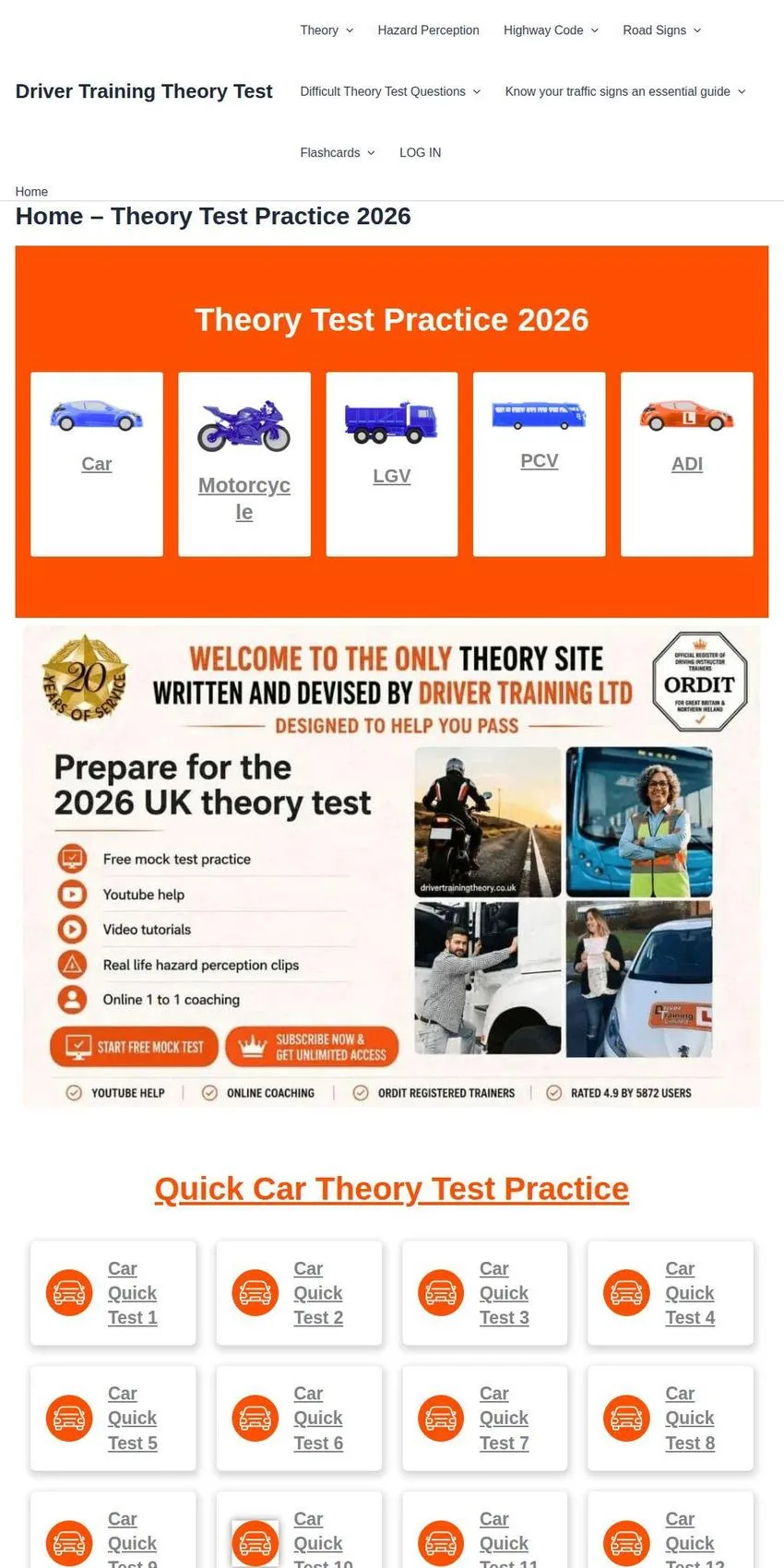 Theory Test Practice