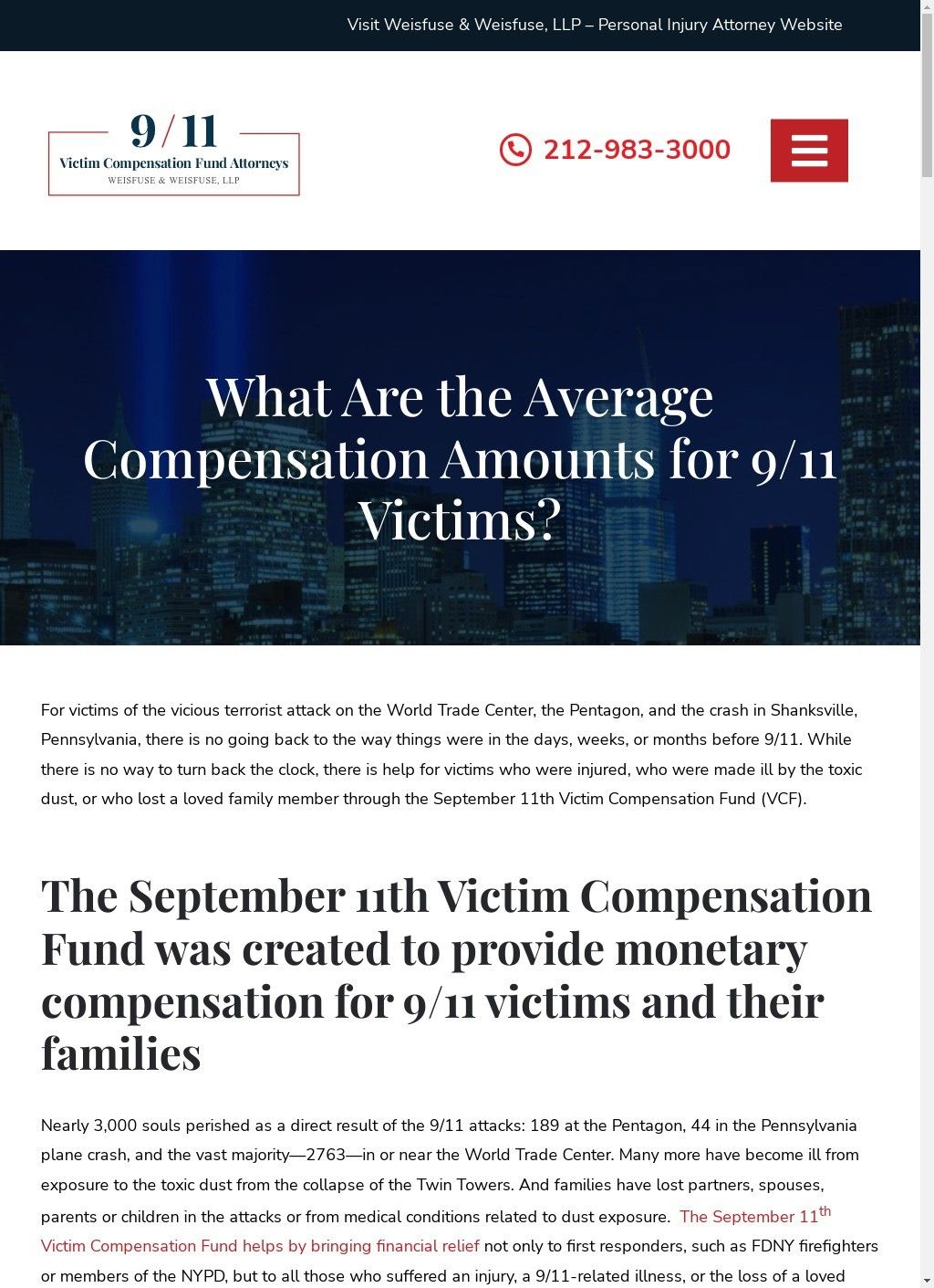 9/11 Victim Compensation Fund Attorney