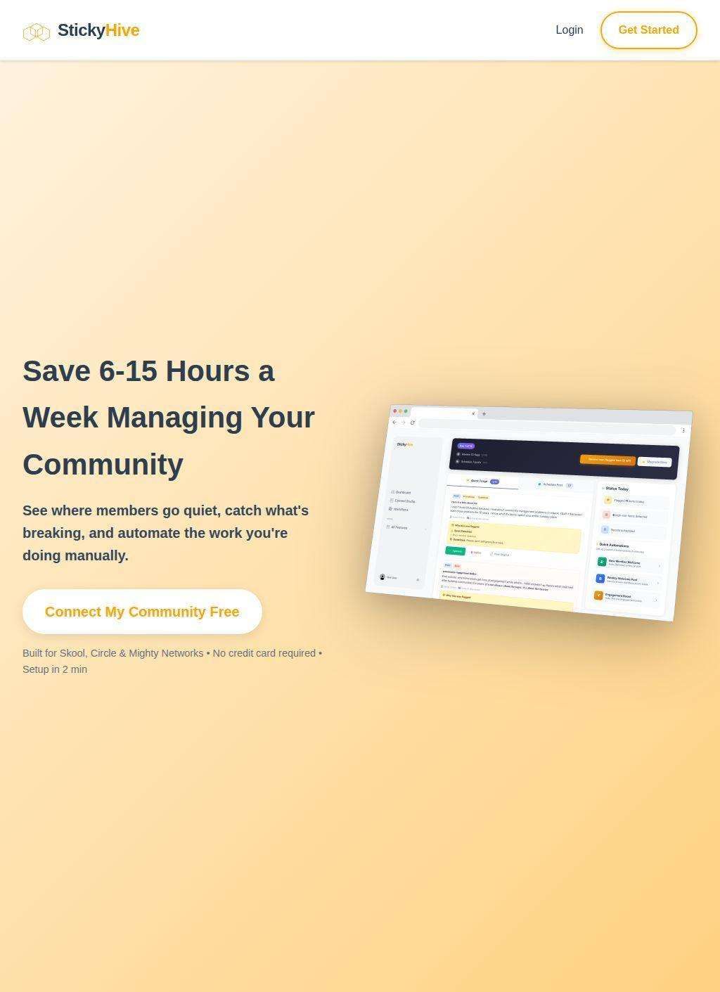 StickyHive - Skool Community Automation Software