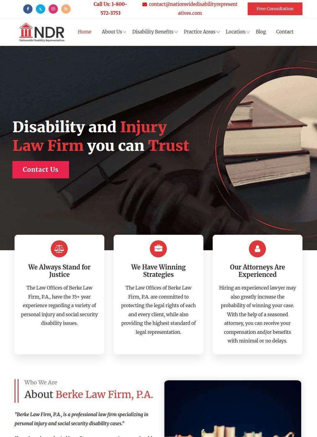 Nationwide Disability Representatives