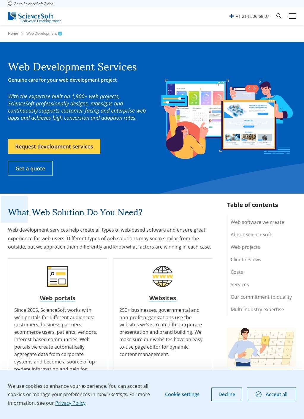 ScienceSoft Web Development Services