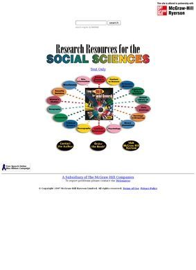 Research Resources for the Social Sciences