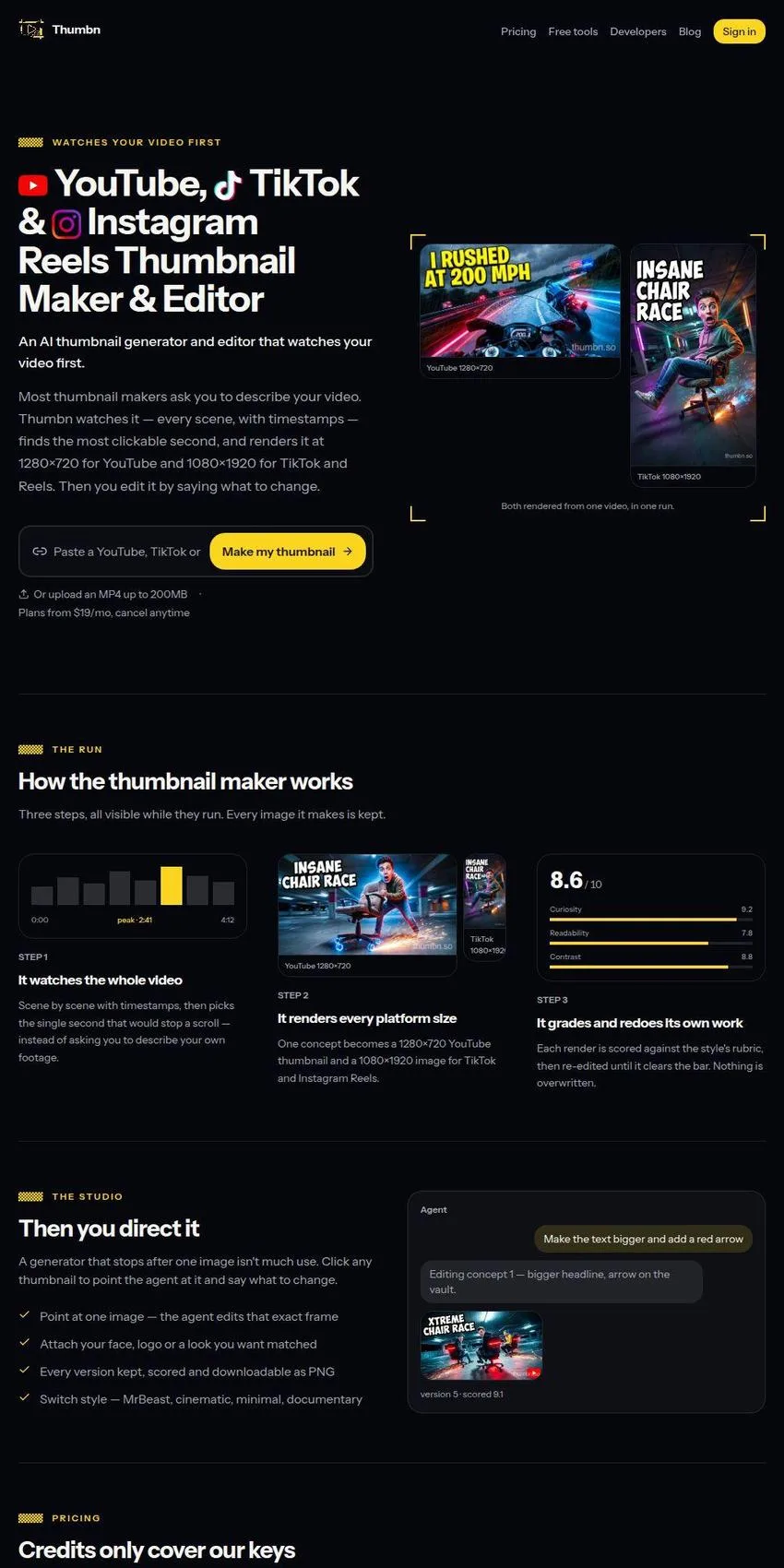 YouTube, Instagram Reels and TikTok Thumbnail Maker / Editor