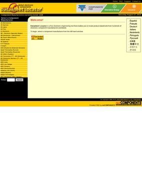 Global Electronic Components Datasheet Locator