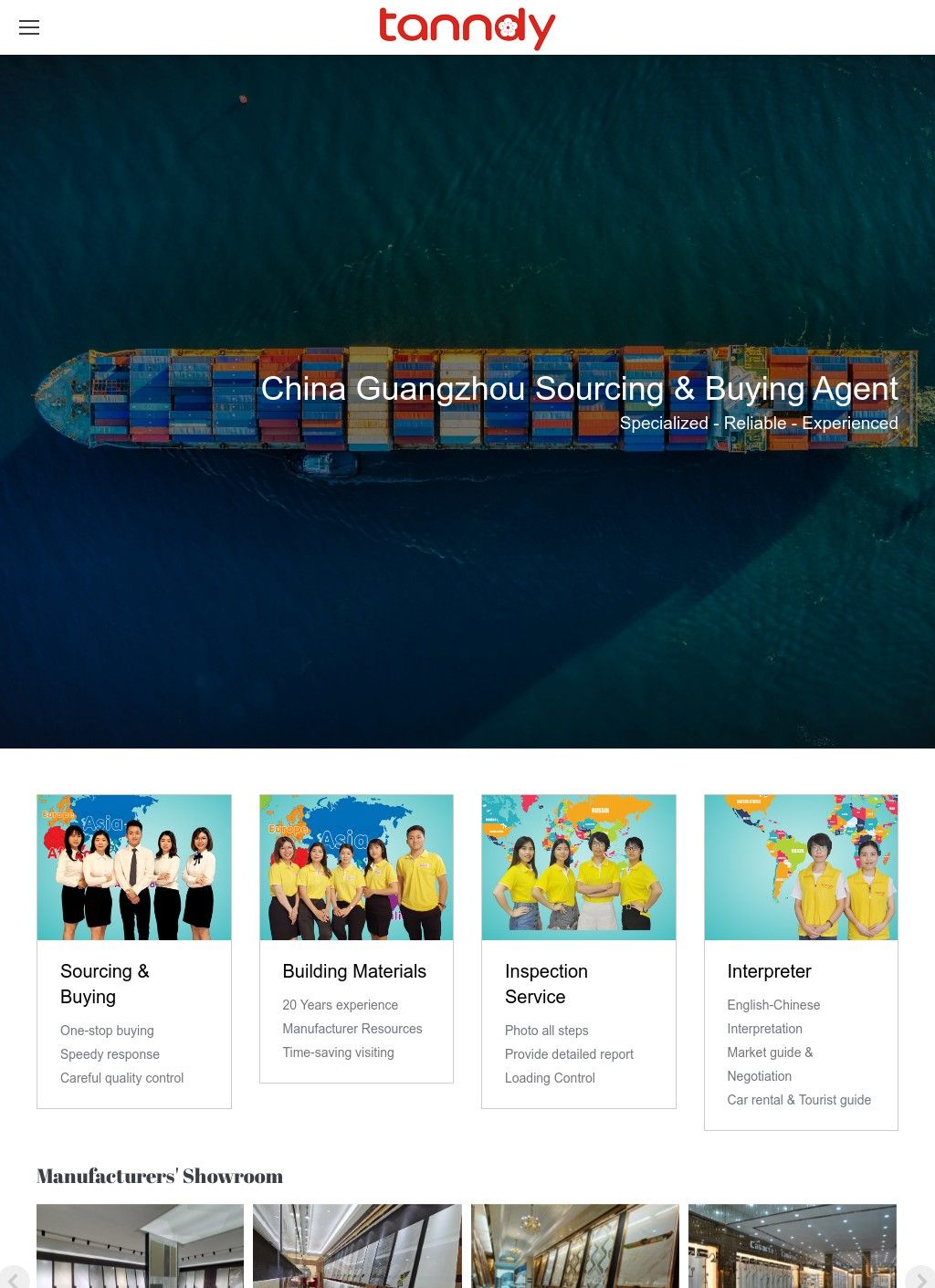 Tanndy Ltd - Professional Sourcing Agent in Guangzhou, China
