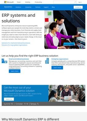 Microsoft Dynamics ERP