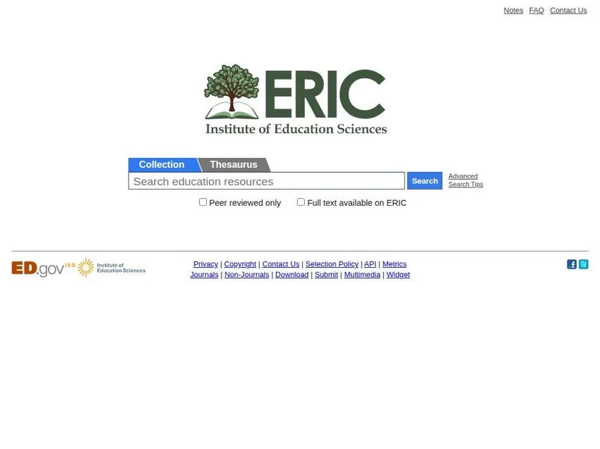 ERIC (Education Resources Information Center)