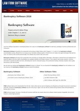 Bankruptcy Software