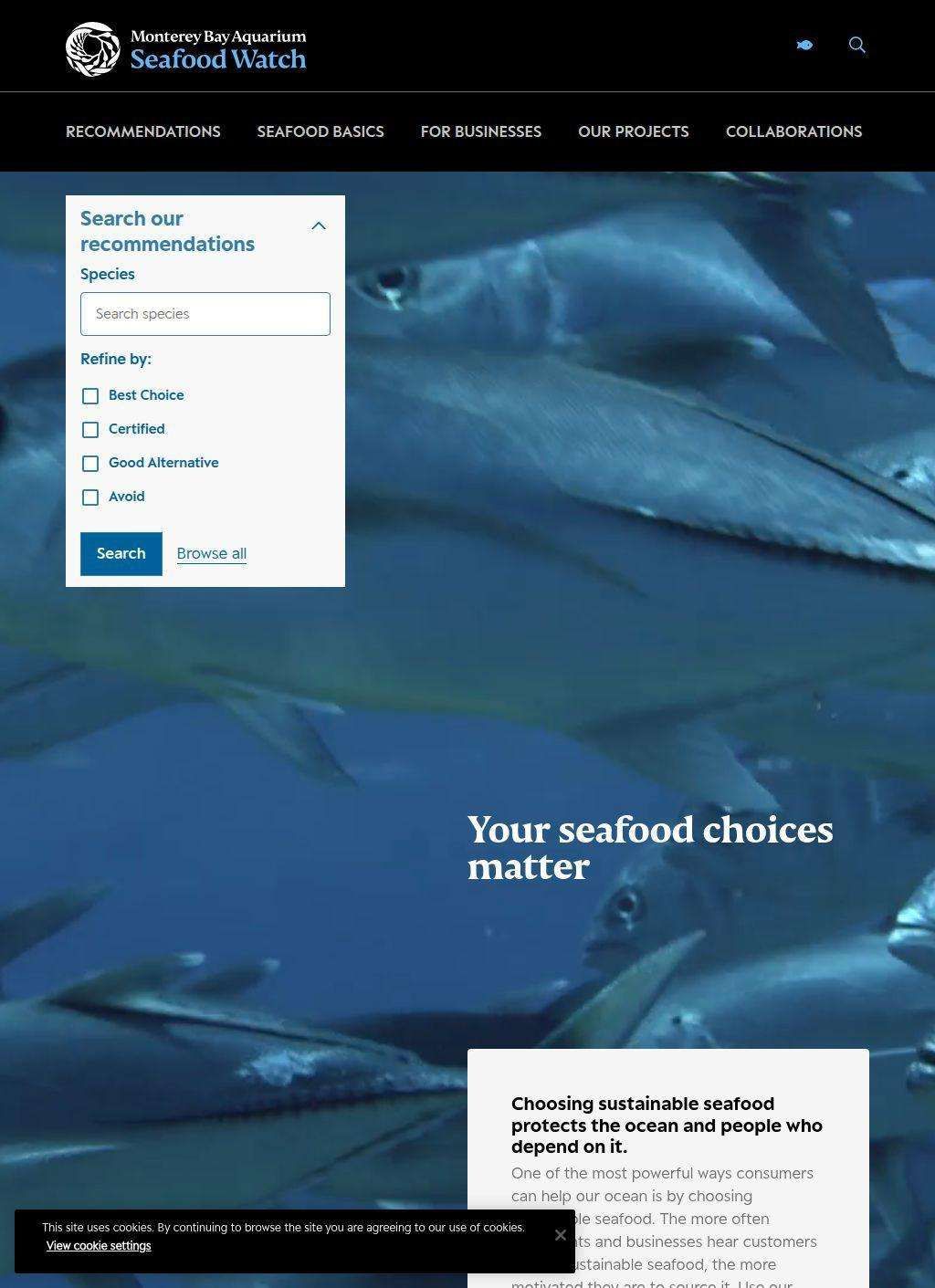 Seafood Watch (Monterey Bay Aquarium)