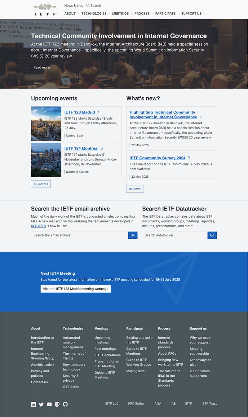 Internet Engineering Task Force (IETF)