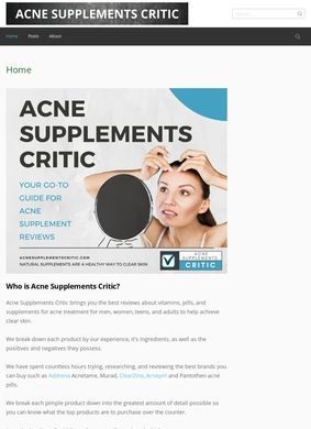 Acne Supplements Critic