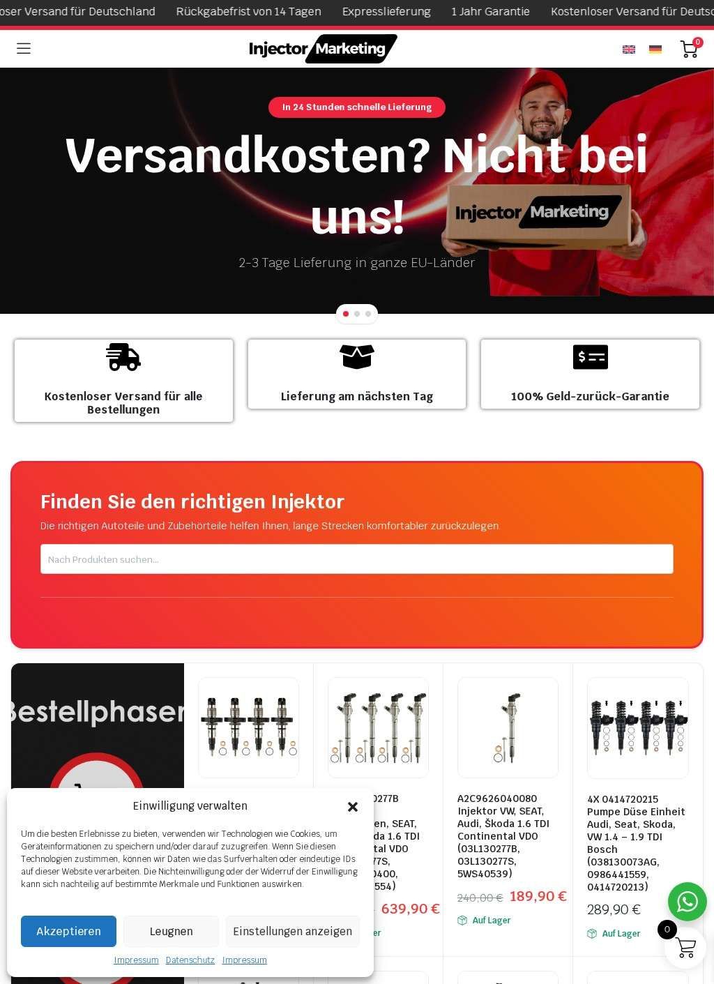 Überholte Einspritzdüsen – Injektor & Pumpe-Düse