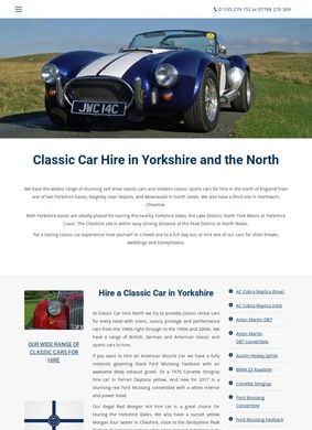 Classic Car Hire North