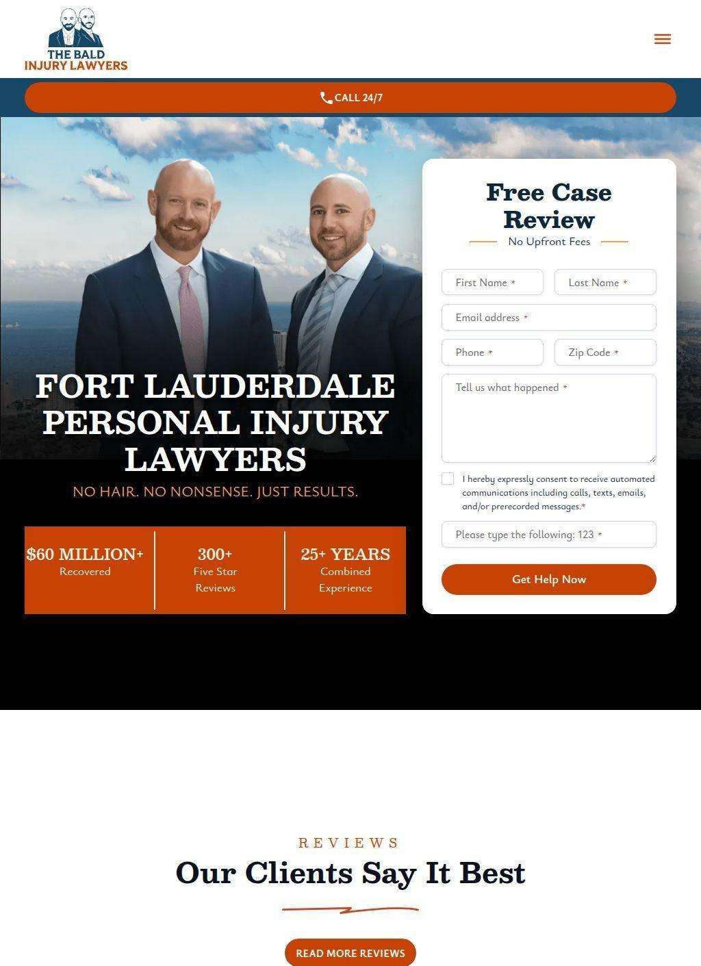 The Bald Injury Lawyers | Fort Lauderdale Personal Injury Lawyers