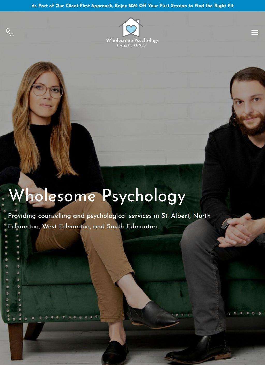 Wholesome Psychology - Psychologists Edmonton & St. Albert