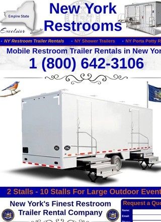 NY Restroom Trailer Rentals