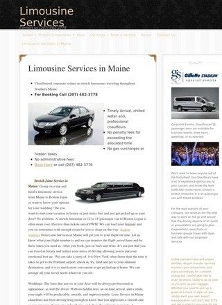 Limo Services in Maine