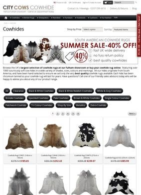 Citycows.co.uk: Cowhide Rugs