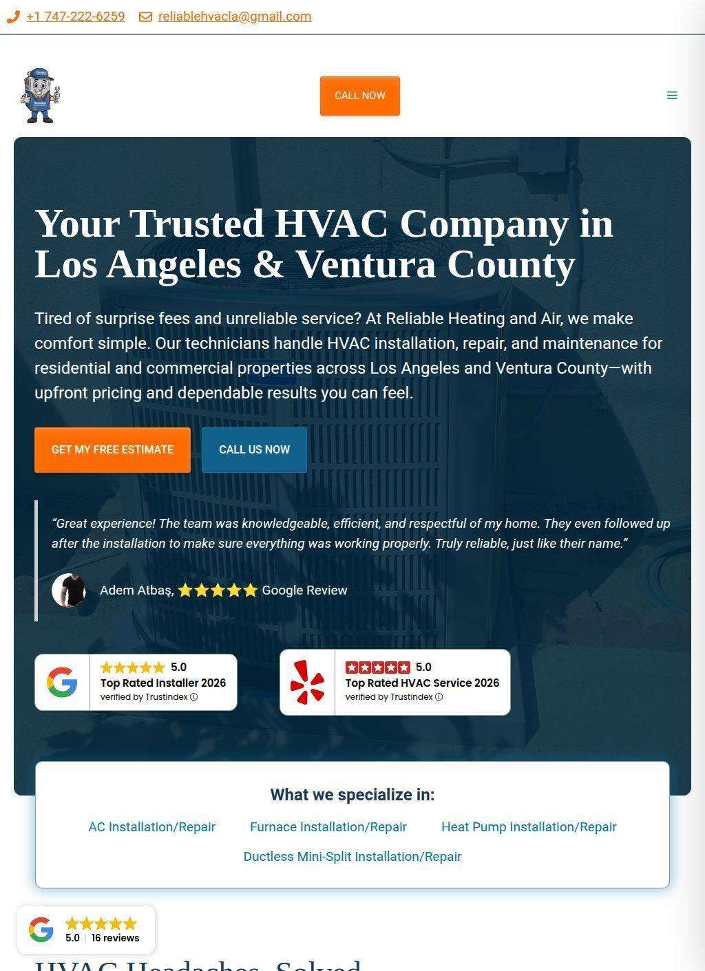 Reliable Heating and Air