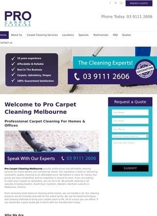 Pro Carpet Cleaning Melbourne
