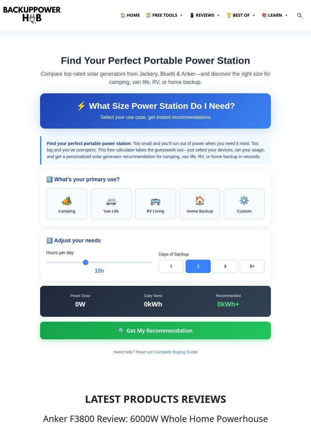Backup Power Hub: Portable Power Station Reviews & Buying Guides