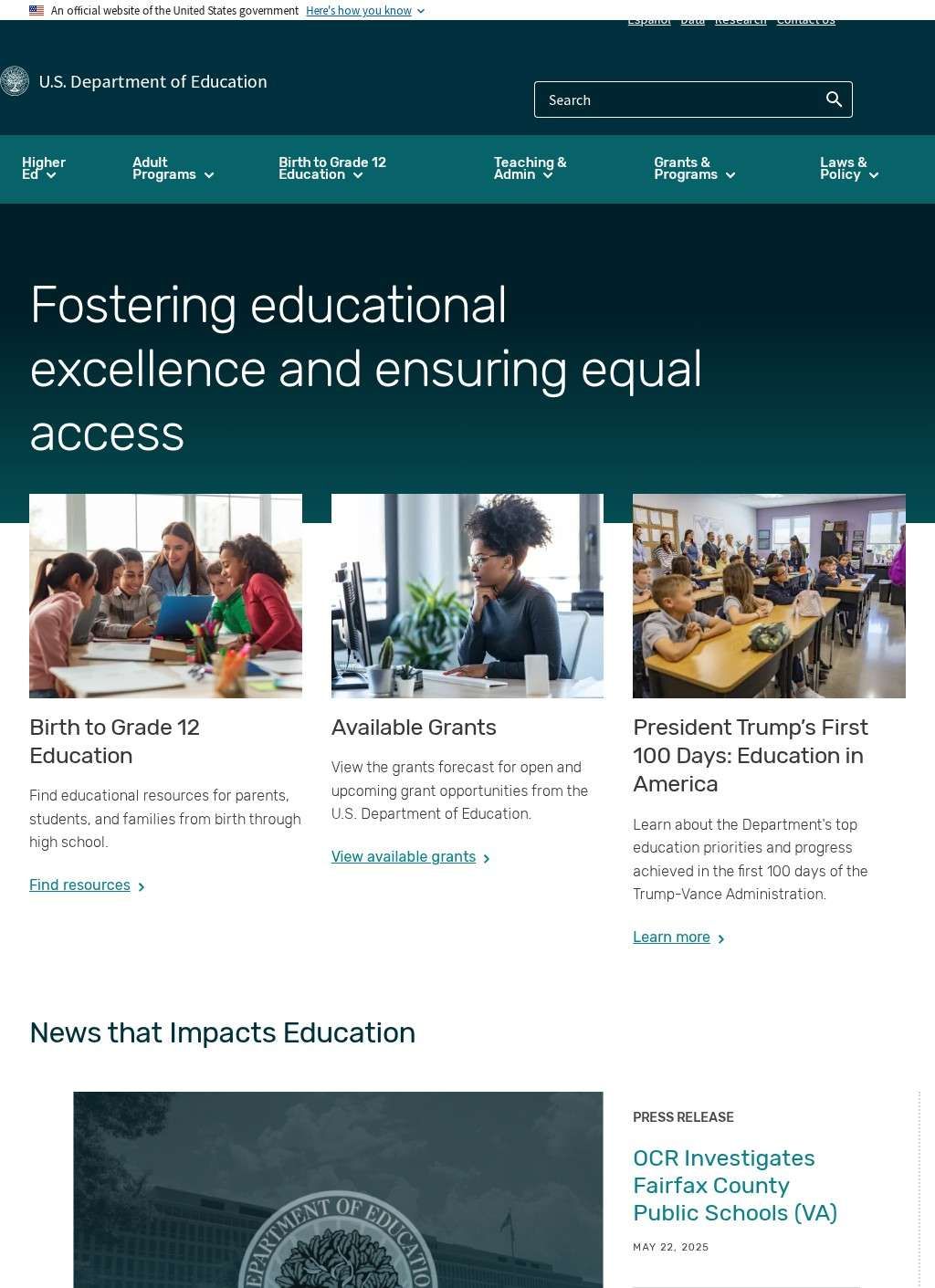 U.S. Department of Education Office of Educational Technology