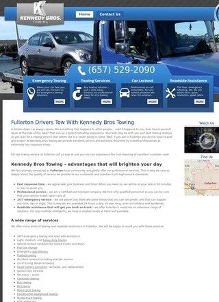 Kennedy Bros Towing - 24hr Towing & Roadside Help in Fullerton, CA