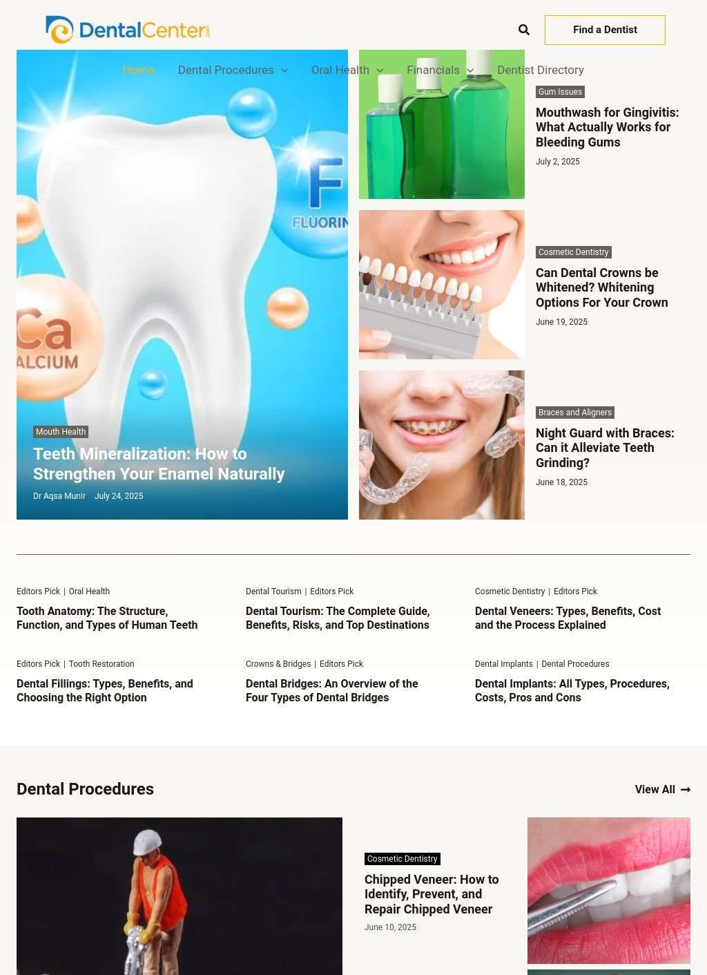 DentalCenter.com Dental Articles