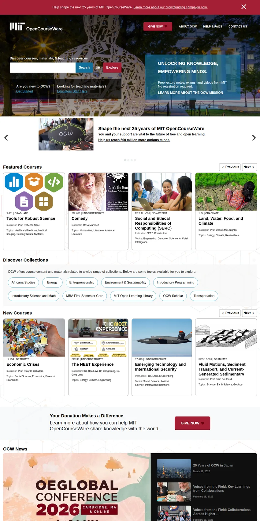 MIT OpenCourseWare