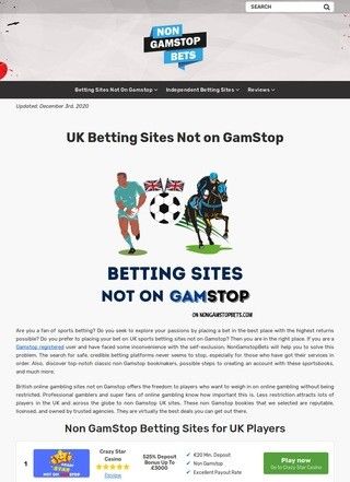 Non GamStop UK Bets