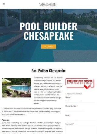 Pool Builder Chesapeake